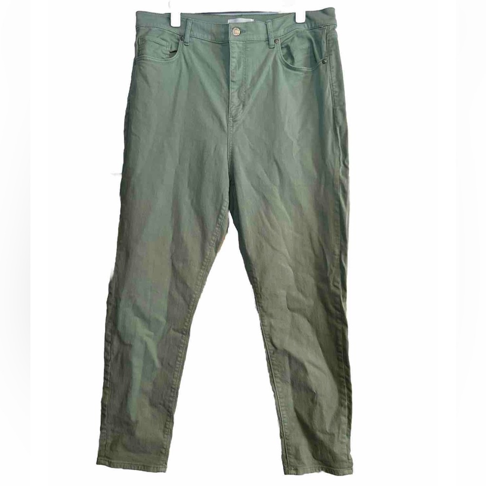 Loft Womens Jeans 32 14  Like Sage Colored Modern Straight Made and Loved